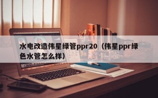 水电改造伟星绿管ppr20（伟星ppr绿色水管怎么样）